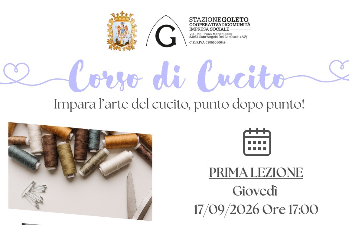 Al momento stai visualizzando Corso di cucito